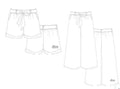 Illustration du Pantalon/Short "Zya" - patron PDF du 32 au 60, patron de couture pdf à télécharger.