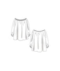 Patron de couture PDF Patron PDF Femme Blouse Tania du 34 au 44 de Lenaline - vue 7
