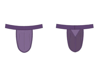 Patron PDF Sous-vêtements Homme WAKE UP STAR du XS au XXXL, vue avant et arrière du slip en coton