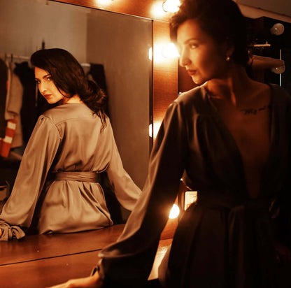 Peignoir - XS/XL - CLASSY DITA, élégant dans une loge éclairée, patron de couture pdf à télécharger, tailles XS à XL