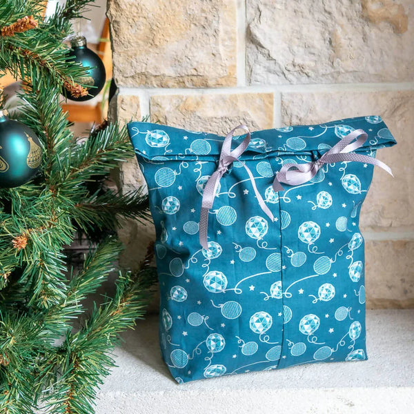 Pochette cadeaux, 4 formats – Surprise!, réutilisable avec rubans, patron de couture pdf à télécharger, zéro déchet, élégante.