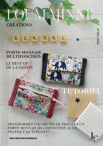Porte-monnaie multifonction : transformez vos chutes de tissus avec ce tutoriel de couture et patron PDF.