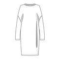 Robe Alex, patron de couture pdf à télécharger, modèle confortable kimono avec poches