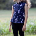 Robe / Blouse Gaby - Patron couture enfant du 2 au 14 ans, top noir avec motifs, patron de couture pdf à télécharger.