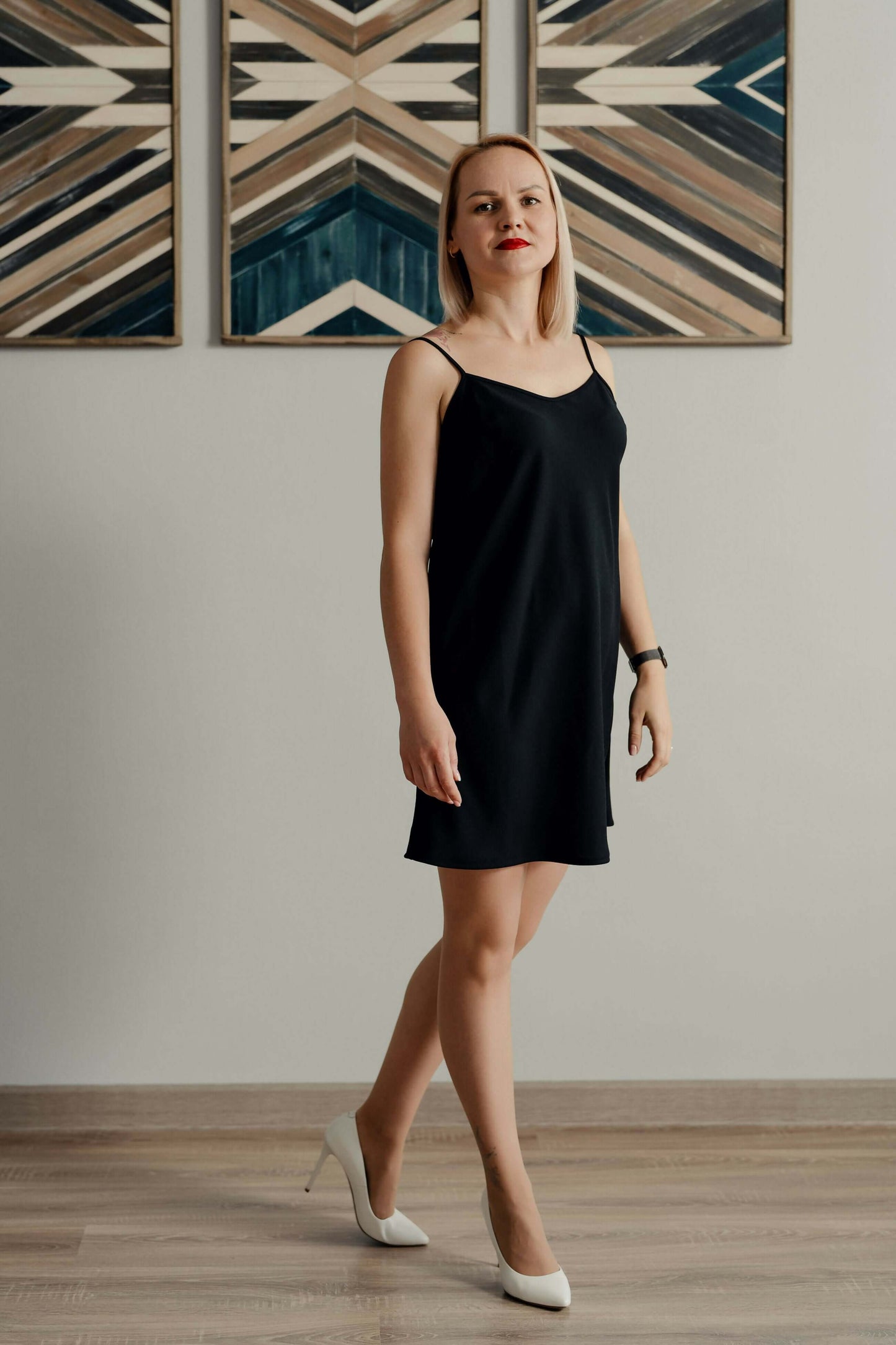 Robe Dark Star du XXS au L, patron de couture PDF à télécharger, élégante robe fluide idéale pour soie et viscose.