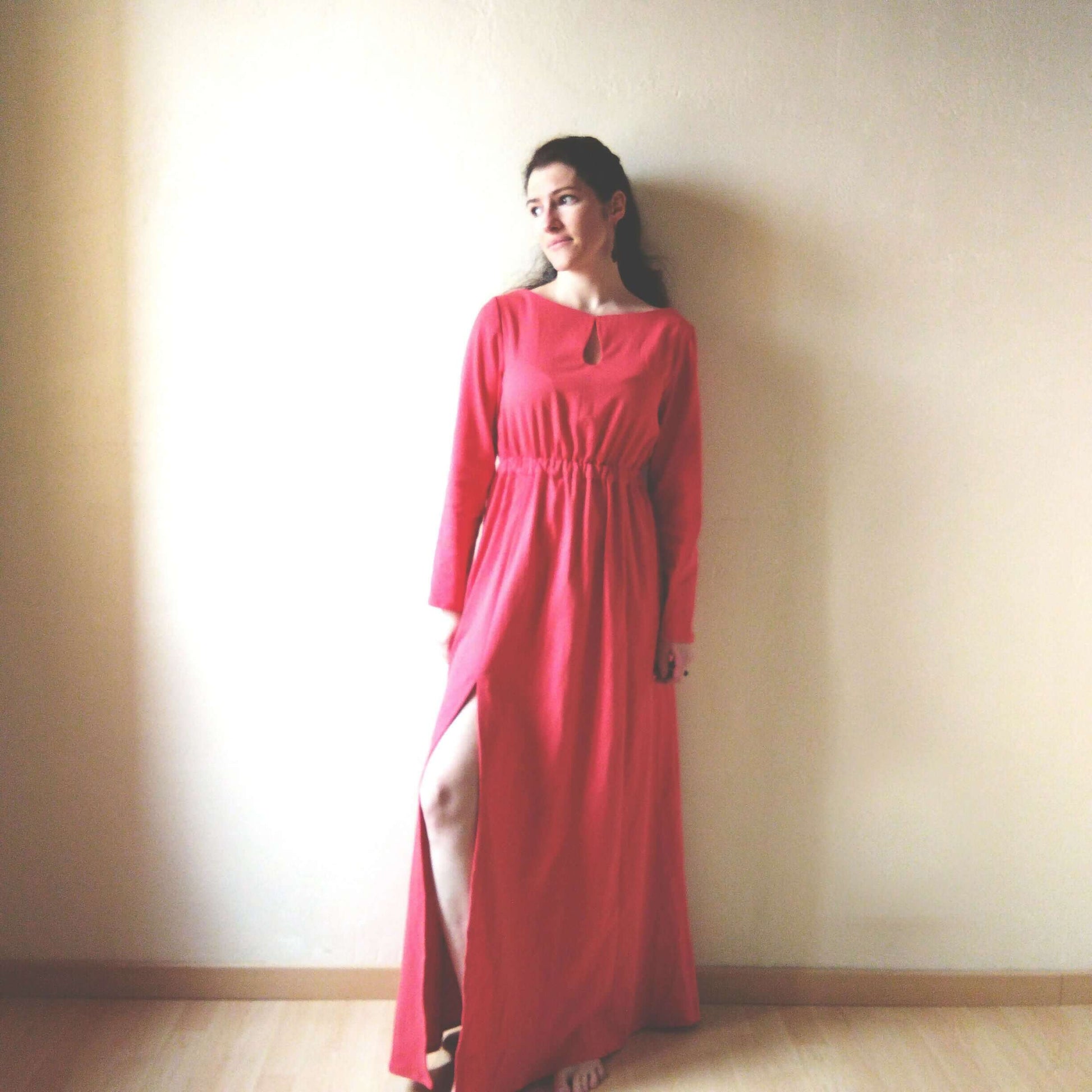 Robe "Doline" du 32 au 60 - Patron de couture PDF à télécharger, élégant et versatile, décolleté goutte, longue fente, trois longueurs.