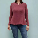 Robe / Blouse Gaby - Patron couture femme du 34 au 58, patron de couture pdf à télécharger, blouse moderne rouge sur mannequin