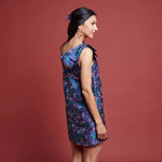 Robe L'Audacieuse - T34 à 48 dans un tissu floral, patron de couture pdf à télécharger, collection festive.