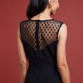 Robe La Coquette - T34 à 48, dos en dentelle à pois, patron de couture pdf à télécharger, collection festive Octobre 2022