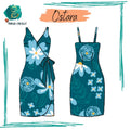 Robe Ostara : patron couture PDF à télécharger, modèle portefeuille bretelles, style féminin, tailles 36 à 50.