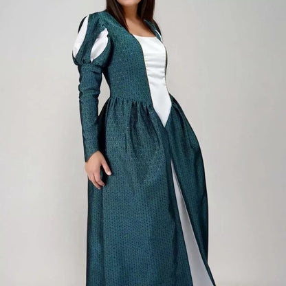 Robe Princesse Margaux Femmes avec corsage ajusté et jupe ample, patron de couture pdf à télécharger.