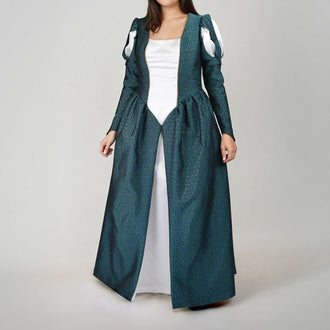 Robe Princesse Margaux Pack Duo, patron de couture PDF à télécharger, robe élégante, manches ballon, corsage ajusté, jupe ample.