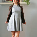 Robe Rochelle du 32 au 56, délicieusement rétro, patron de couture PDF à télécharger pour couturières de tous niveaux.