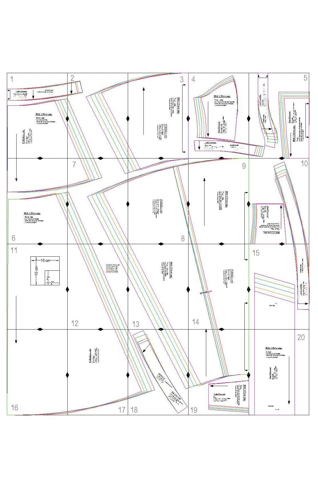 Patron de couture PDF à télécharger pour Robe - XS - XL - WALK AND SHINE, niveau intermédiaire, tailles XS à XL.