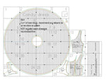 Patron de couture PDF à télécharger pour Robe - XS/L - CANDY, illustration des pièces de coupe avec recommandations de fabrication.