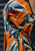 Robe - XS/L - FALL IN LOVE, patron de couture pdf à télécharger, vue latérale avec motif coloré