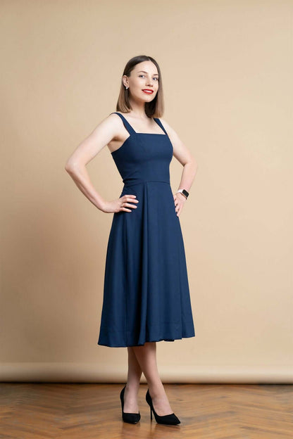 Robe - XS\XL - CLÉ du SUCCÈS patron de couture PDF à télécharger, modèle intermédiaire tailles XS à XL, formats A4/A0/US Letter.