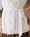 Robe - XXS/XL - BOHEMA vue détaillée ceinture, patron de couture PDF à télécharger, niveau intermédiaire, tailles XXS à XL disponibles.