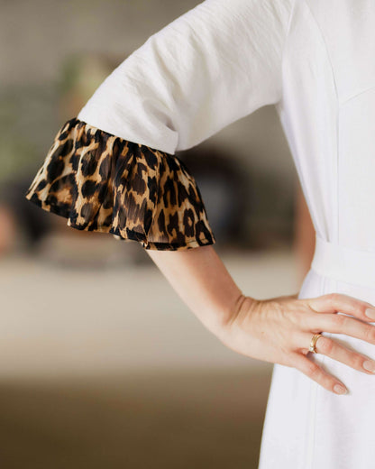 Manchette d'une robe avec motif animal, Robe - XXS/XL - BOHEMA, patron de couture pdf à télécharger