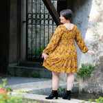 Robe bohème Mirabelle 34-56, manches longues, patron de couture PDF à télécharger