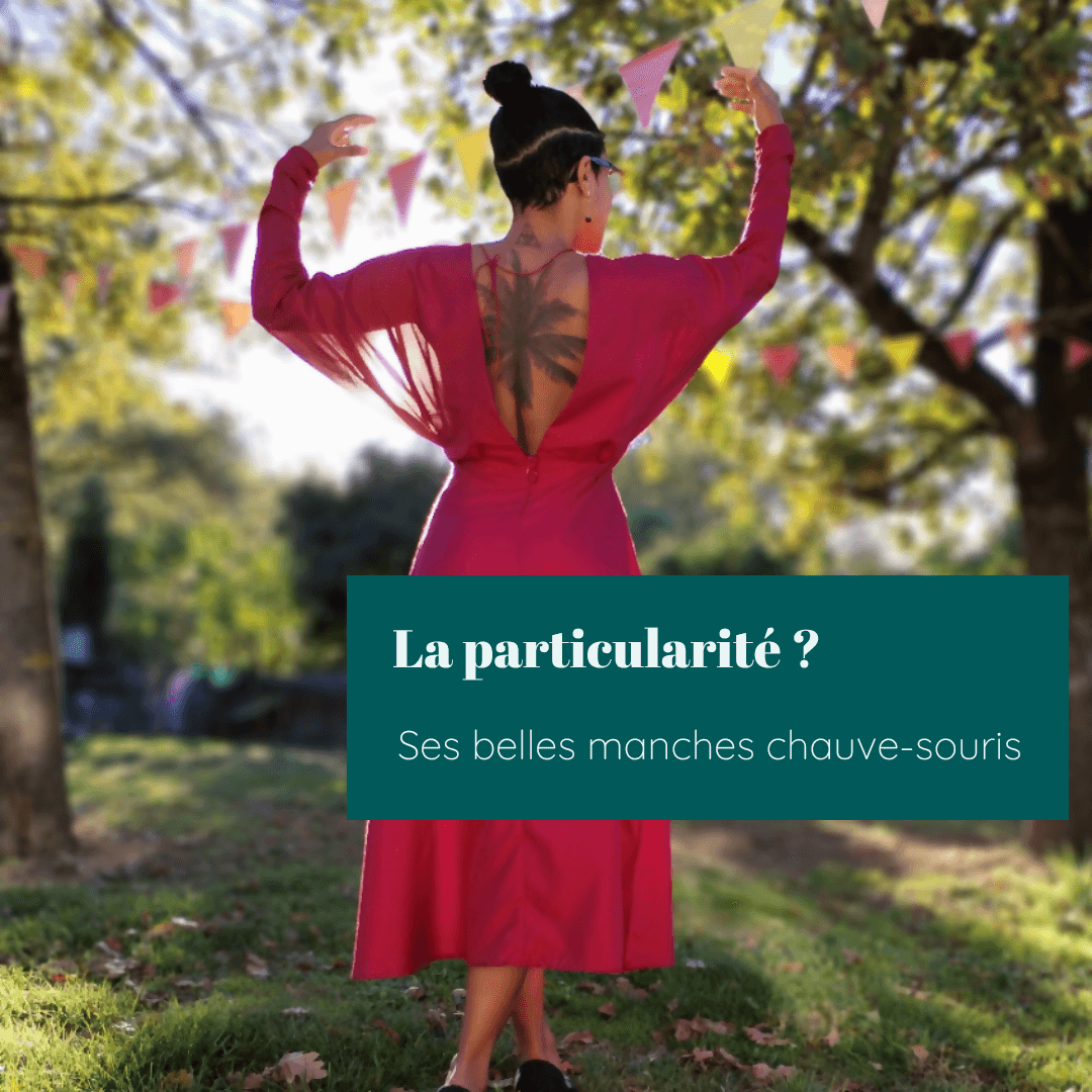 Robe ou Top Manta | Taille 32 à 52 avec manches chauve-souris en extérieur, parfait pour couture, patron de couture pdf à télécharger.