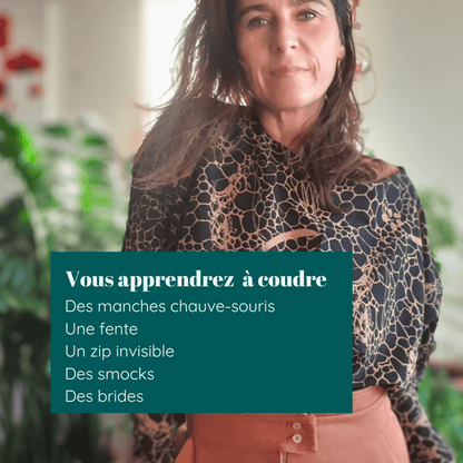 Robe ou Top Manta | Taille 32 à 52 en tissu imprimé, idéal pour fêtes. Patron de couture pdf à télécharger.