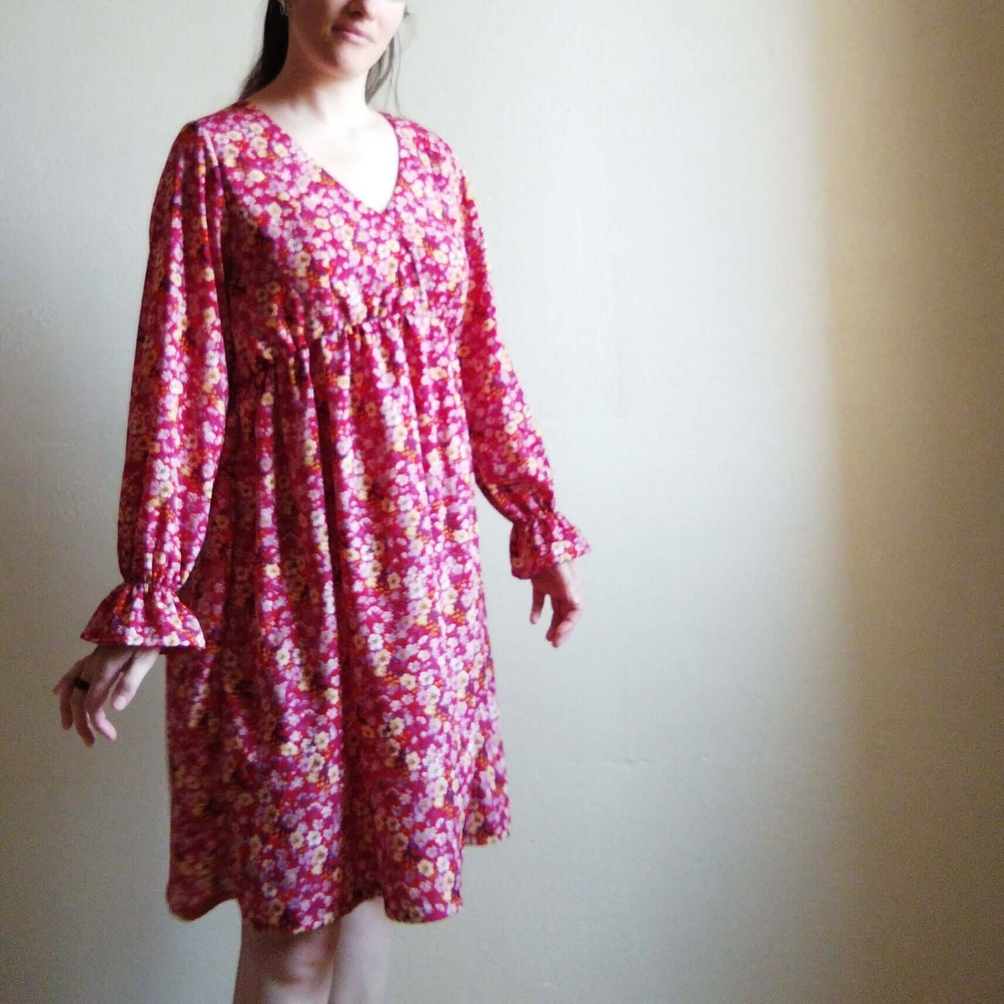 Robe/Top "Glynis" du 32 au 60 avec manches bouffantes, patron de couture pdf à télécharger