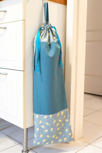 Sac à baguettes de pain Miss Cactus - Patron couture PDF, sac élégant pour baguettes, zéro déchet avec rubans, patron de couture pdf à télécharger