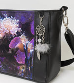 Sac à main – Léon avec imprimé coloré, patron de couture pdf à télécharger, et sangle combinable pour différentes portées.