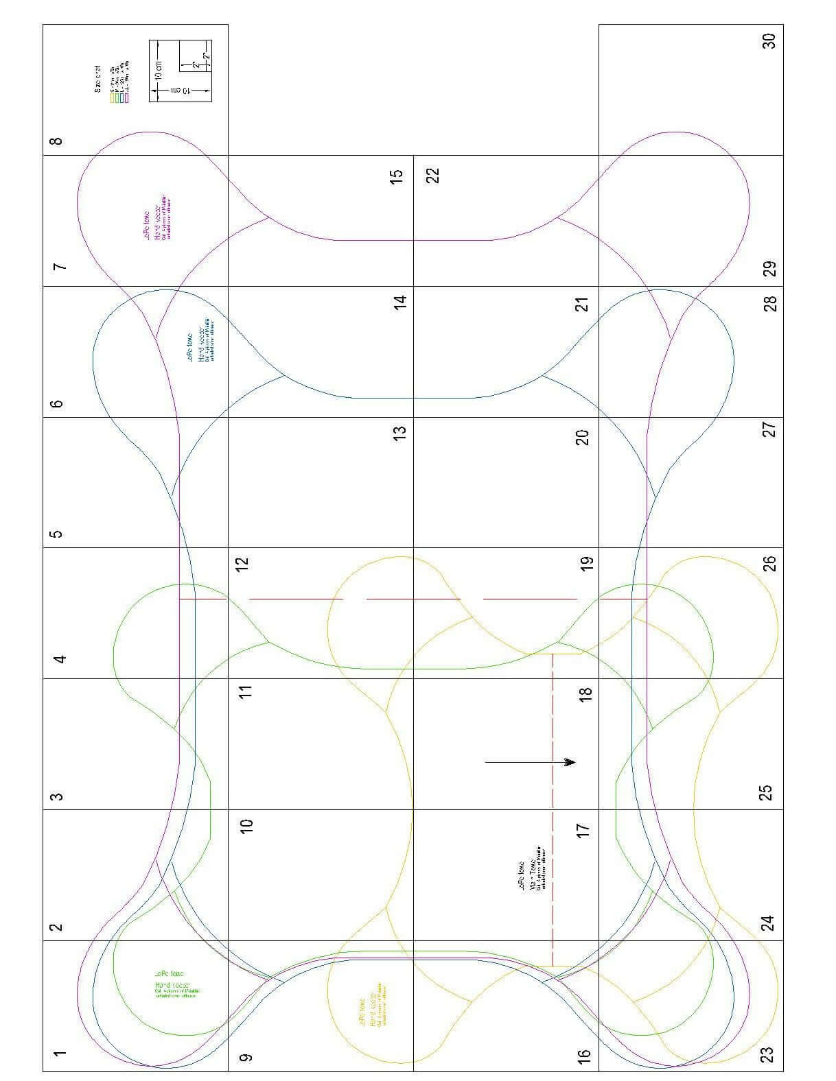 Patron de couture PDF à télécharger pour Serviette pour chien/chat - S/XL - LOPE, niveau débutant, tailles S à XL.