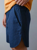 Short Homme - XXS/XL - BERNARD, patron de couture pdf à télécharger en bleu, niveau intermédiaire, idéal pour l’été et les styles utilitaires.