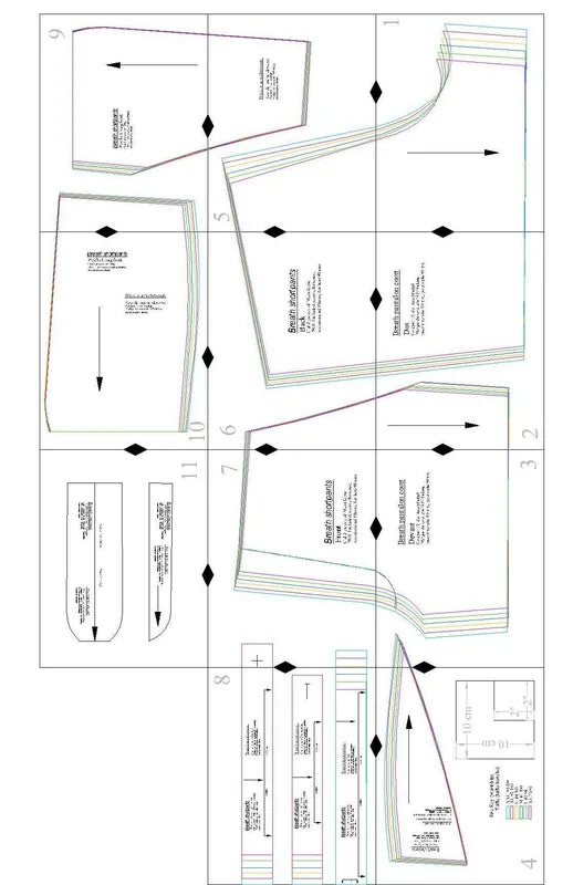 Patron de couture PDF à télécharger pour Short homme - XS/XXL - BREATH, niveaux intermédiaire, tailles A4/A0/US Letter sans marge de couture.