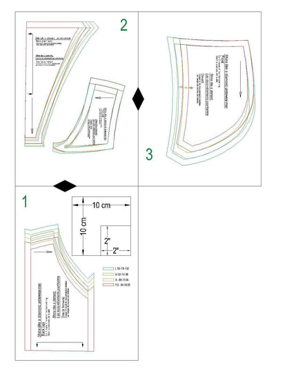 Patron de couture PDF à télécharger pour sous vêtement homme - XS/L - SHINE LIKE A DIAMOND, tailles XS à L, format A4/A0/US Letter