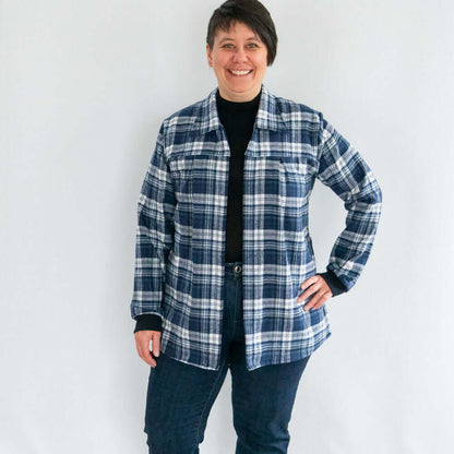 Sur-Chemise/Chemise Raisin Noir du 34 au 56 - 4 statures - Femme, patron de couture pdf à télécharger, moderne et élégante.