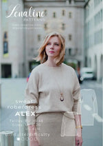 Femme portant le Sweat Alex, patron de couture pdf à télécharger, avec coupe large et manches kimono, par Lenaline Patterns.