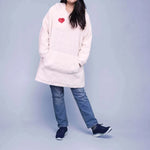 Sweat Doudou Casimir Femmes avec capuche XXL et poche kangourou, patron de couture pdf à télécharger