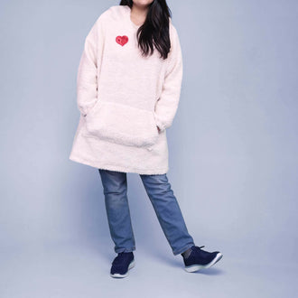 Sweat Doudou Casimir Pack Famille, sweat-plaid oversize avec capuche XXL et poche kangourou, patron de couture pdf à télécharger