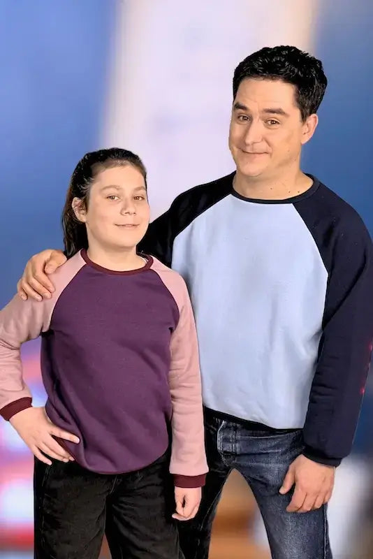 Sweat Livarot - Pack Famille (du 6 mois au 14 ans & du 34 au 54) avec patron de couture pdf à télécharger, modèles assortis pour famille.