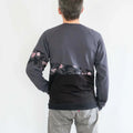 Sweat mixte, XS au 3XL, 2 statures - Kiwi, patron de couture pdf à télécharger, vue arrière du design unique avec manches raglan.
