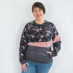 Sweat mixte, XS au 3XL, 2 statures - Kiwi, patron de couture pdf à télécharger, avec manches raglan, design original.