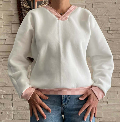 Sweat ou Robe Opale avec manches chauve-souris, patron de couture pdf à télécharger, style kimono pour températures fraîches.