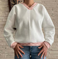 Sweat ou Robe Opale avec manches chauve-souris, patron de couture pdf à télécharger, style kimono pour températures fraîches.