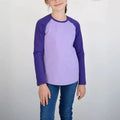 T-shirt Tao Enfants en violet pour enfants de 2 à 14 ans, patron de couture pdf à télécharger.