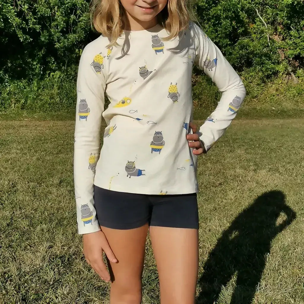 T-shirt Tao Enfants décontracté avec des motifs amusants pour les enfants, patron de couture pdf à télécharger.