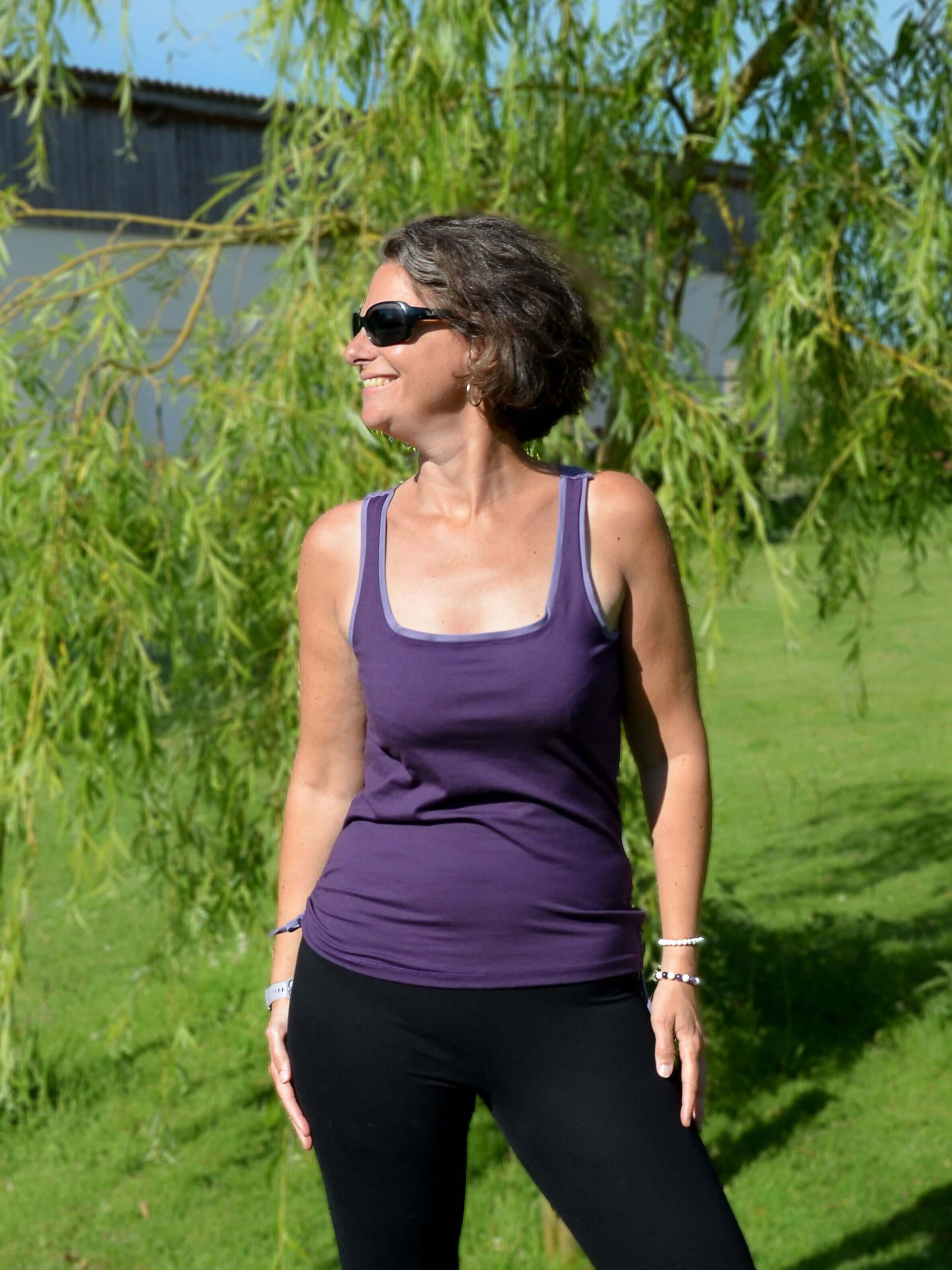 TShirt / Débardeur SPRITZ en extérieur, patron de couture pdf à télécharger pour collection Printemps/Eté 2025.