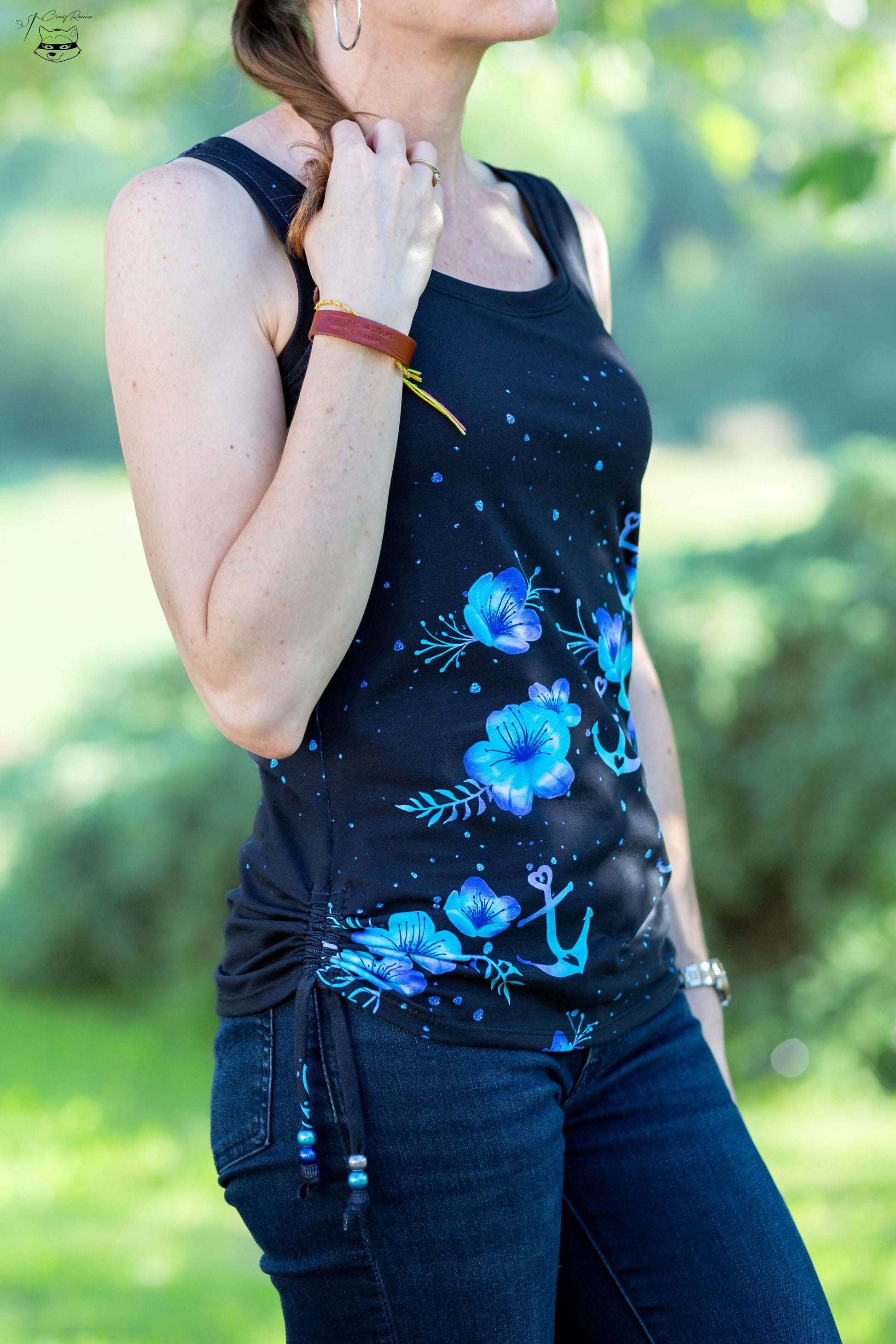 Modèle TShirt / Débardeur SPRITZ, patron de couture pdf à télécharger, débardeur fleuri pour collection Printemps/Été 2025