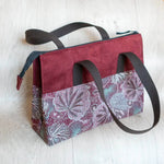 Trousse et sac zippés à large ouverture, 5 tailles – Curry, modèle pratique avec patron de couture pdf à télécharger.