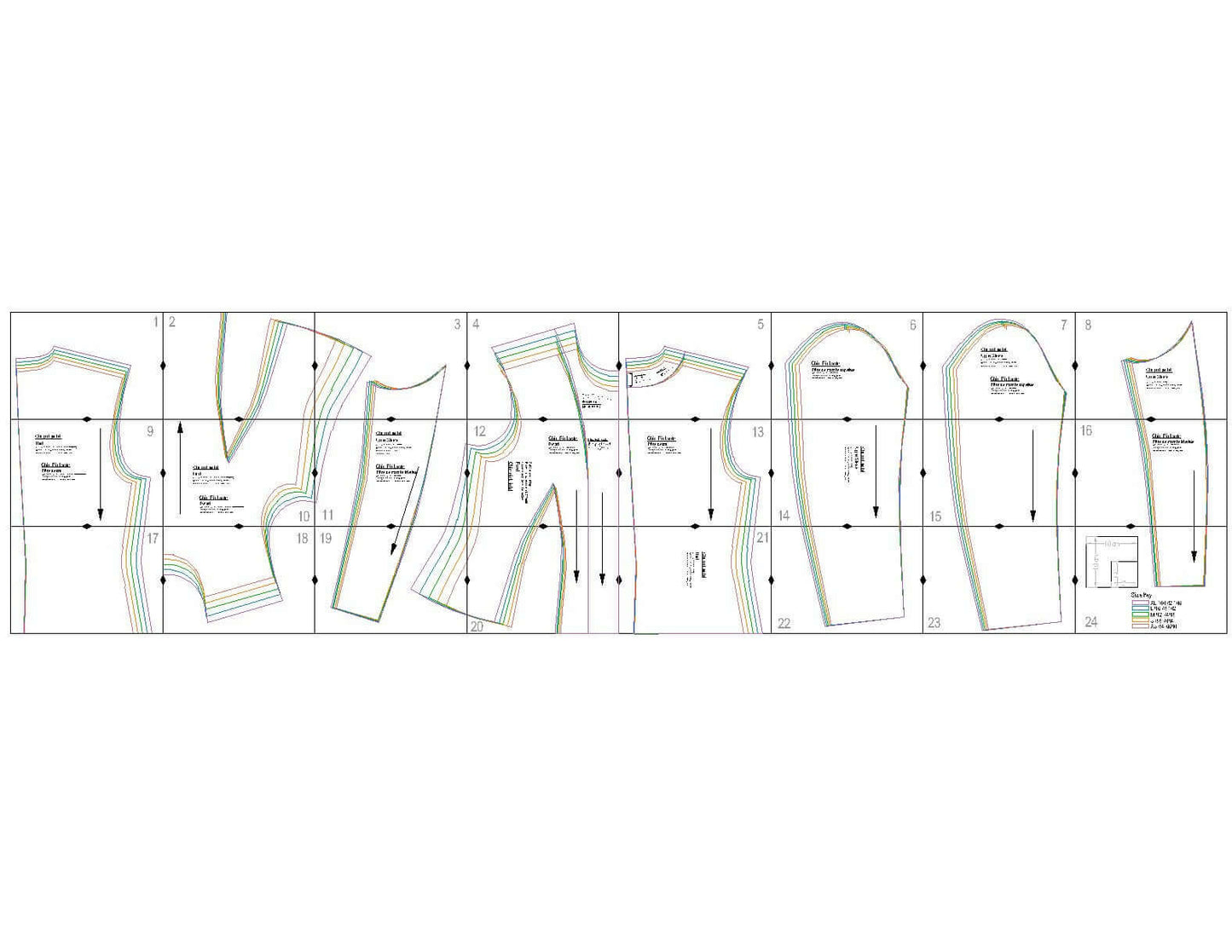 Patron de couture pdf à télécharger pour Veste - XS-XL - CHIC PICK, format A4/A0/US letter, tailles XS à XL, sans marges de couture incluses.