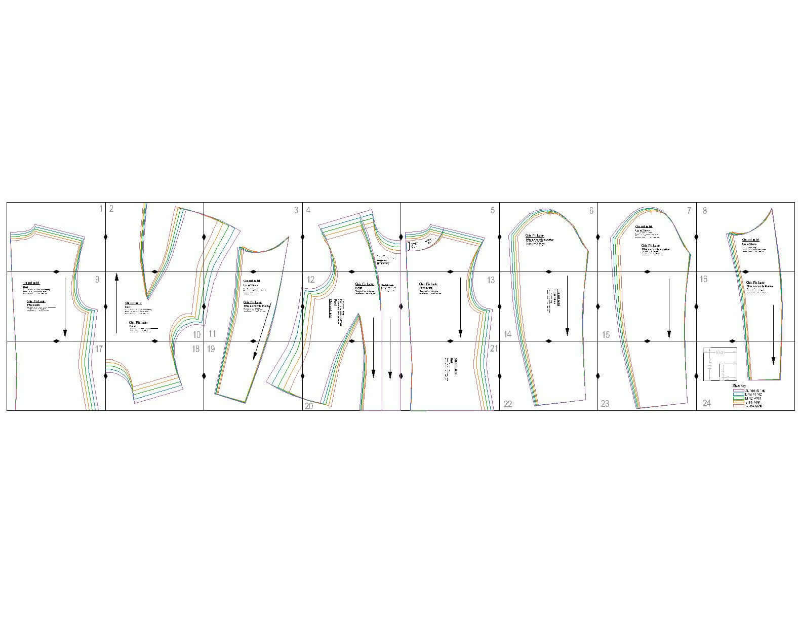 Patron de couture pdf à télécharger pour Veste - XS-XL - CHIC PICK, format A4/A0/US letter, tailles XS à XL, sans marges de couture incluses.