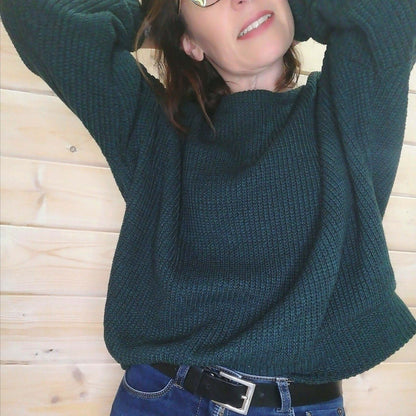 le Pull ILLICO du 34 au 52, pull loose et confortable, patron pdf à télécharger, style décontracté.